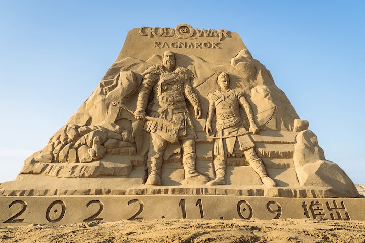 《戰神：諸神黃昏》主題大型沙雕於 2022 福隆國際沙雕藝術登場，展期至 10/10 