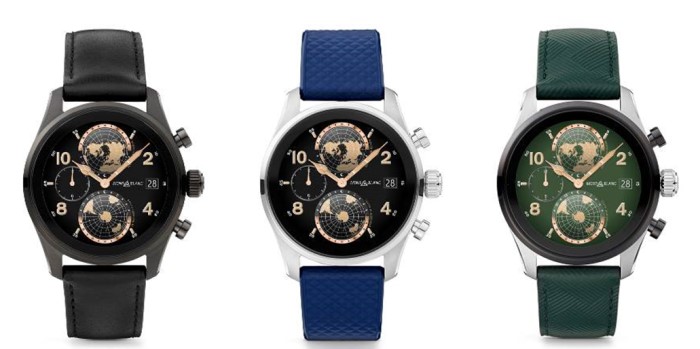 萬寶龍Summit 3系列智能腕錶提供三款豐富個人化選擇，NT$43,200。
