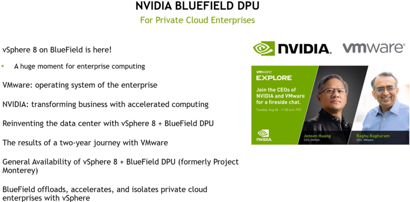 NVIDIA於VMware Explorer活動發布多項消息。