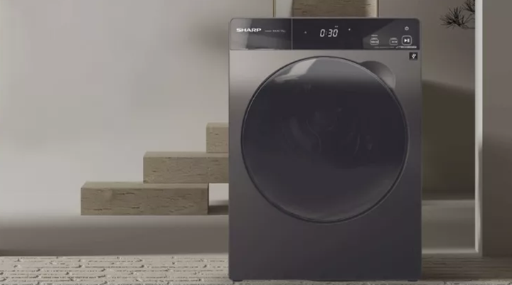 SHARP 洗脫烘三合一滾洗衣機「好洗翻」在台發售！兼具自動除菌離技術