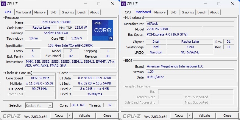 測試使用的處理器為Intel Core i9-13900K。