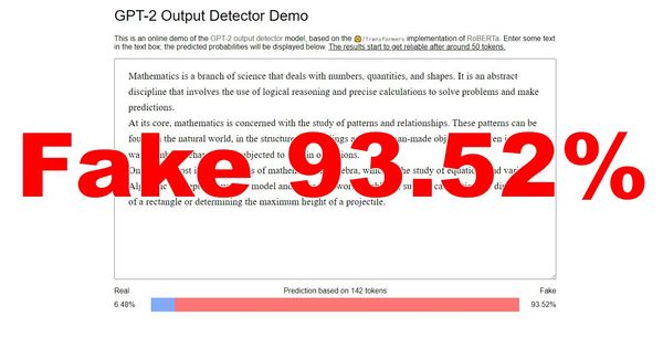 GPT-2 Output Detector這套「AI文本檢測器」是由同樣開發 ChatGPT 的 OpenAI 這間公司所開發。 