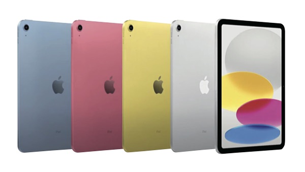 iPad 10有推出黃色、粉紅色、藍色、銀色，一共四種顏色可以選擇。