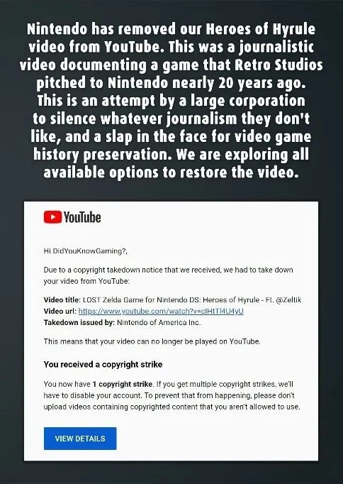 The Zelda game archeology video that Nintendo doesn't want you to watch, the channel owner actually 