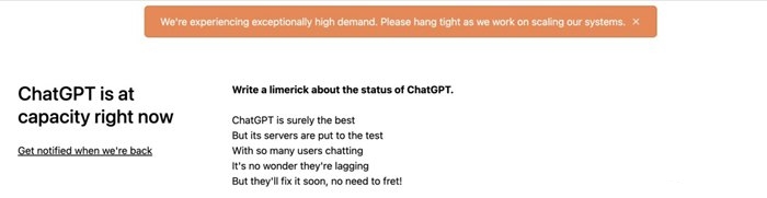 ChatGPT 伺服器被擠爆、兩天當機五次，一個月要燒錢300萬美元、免費版快撐不住了