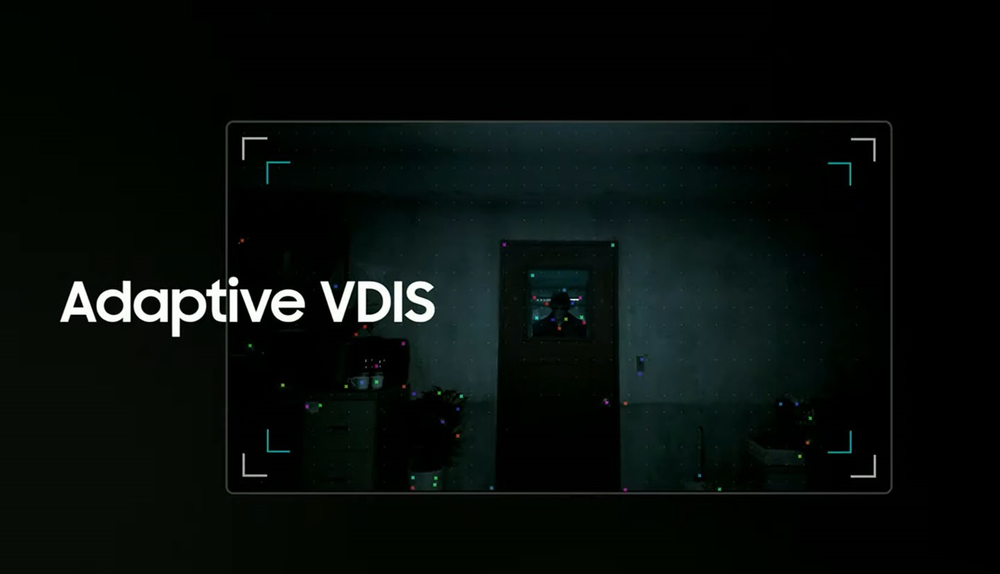 Galaxy S23 系列支援 Adaptive VDIS 電防手震機制，能在錄影時修畫面的水平穩定性。