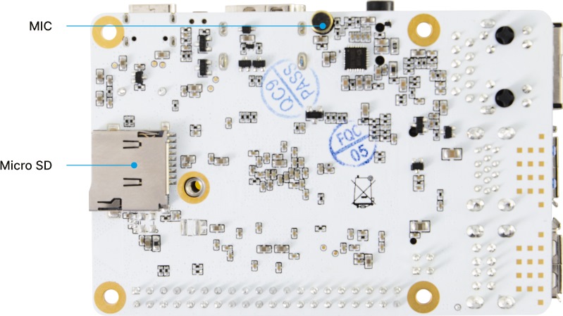 Board Pi機身背面也具有microSD讀卡機，方便使用者擴充儲空間。