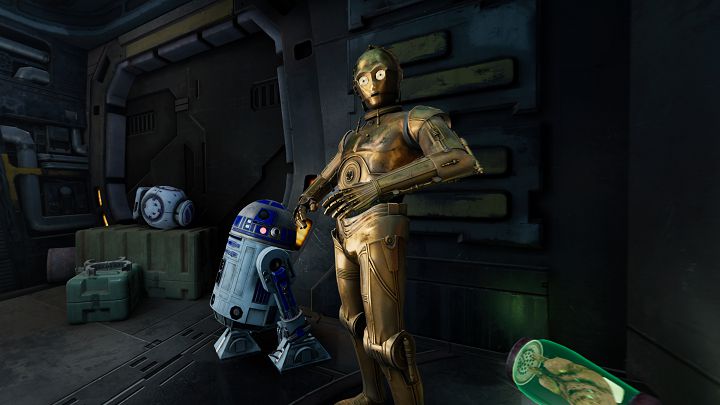 在遊戲冒險過程，玩家還可遇見銀河系最知名的兩位機器人。