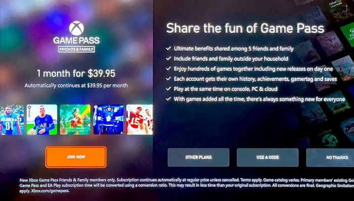 傳Xbox打算在Game Pass推出家訂閱制方案XGP Friends & Family，5 人月費 39.95 美元