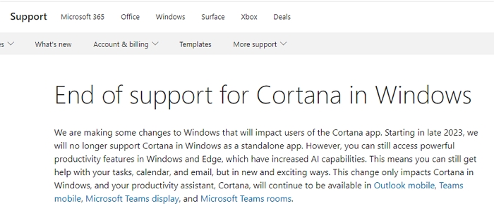 Windows 11 淘汰Cortana、WordPadWindows內建程式，24H2更新後將徹底移除