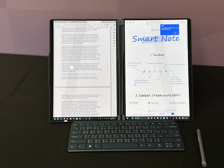 Lenovo Yoga Book 9i 雙 13.3 吋 OLED 螢幕，可變換多種使用模式、售價 67,990 元