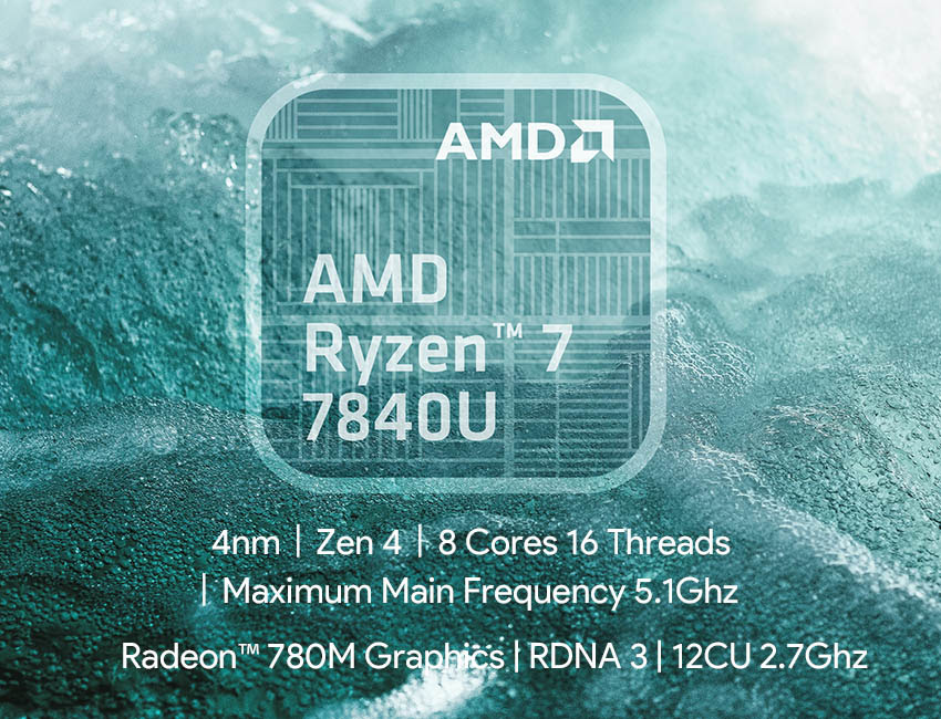 KUN雖然與多數產品一樣載Ryzen 7 7840U處理器，但是高達54W的TDP有助於強化效能表現。