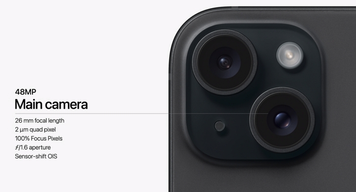 iPhone 15 升級 Pro 系列規格，加入動態島、4,800 萬像素相機、USB-C介面