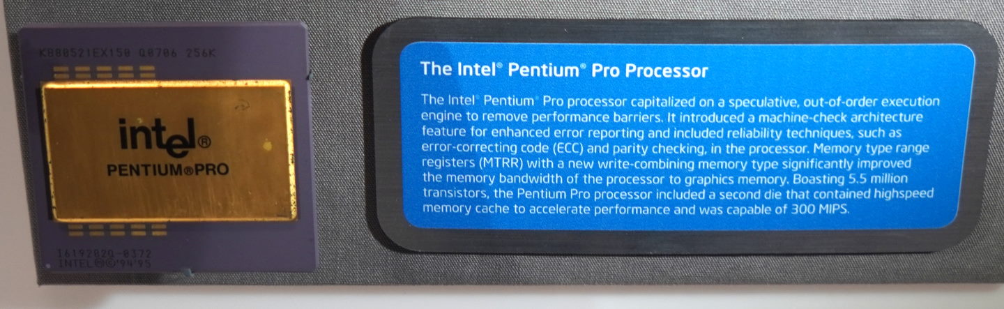1995年推出的Pentium Pro採用鼎鼎有名的P6微架構（日後的Core2Duo也是採用這個微架構），它具有亂序執行（OOE）引擎，可以有效改善效能瓶頸。