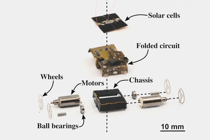 由光和無線電波驅動的微型機器人MilliMobile，不裝電池也能「自動駕駛」