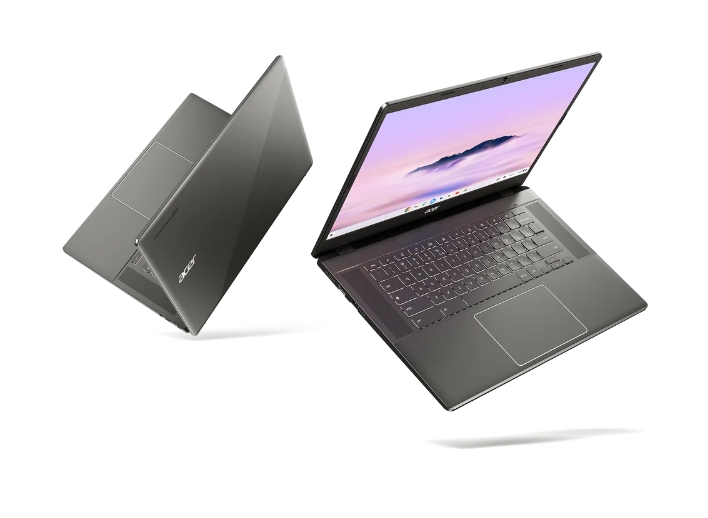 宏碁發表全新Chromebook Plus記型電腦，升級的螢幕及攝影鏡展現絕佳的硬體計