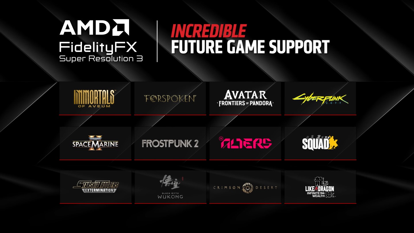 AMD FSR 3真的來了！首波支援《咒之地》及《亙古戰》，還有全遊戲都可用的AFMF