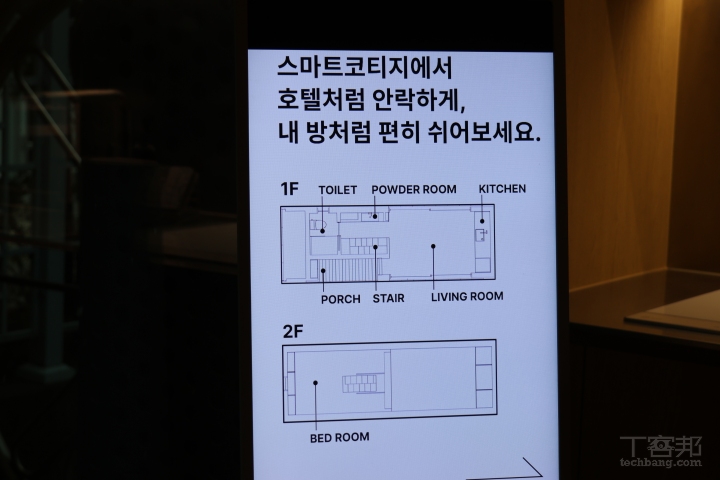 第一代 LG 智慧小屋空間配置圖。