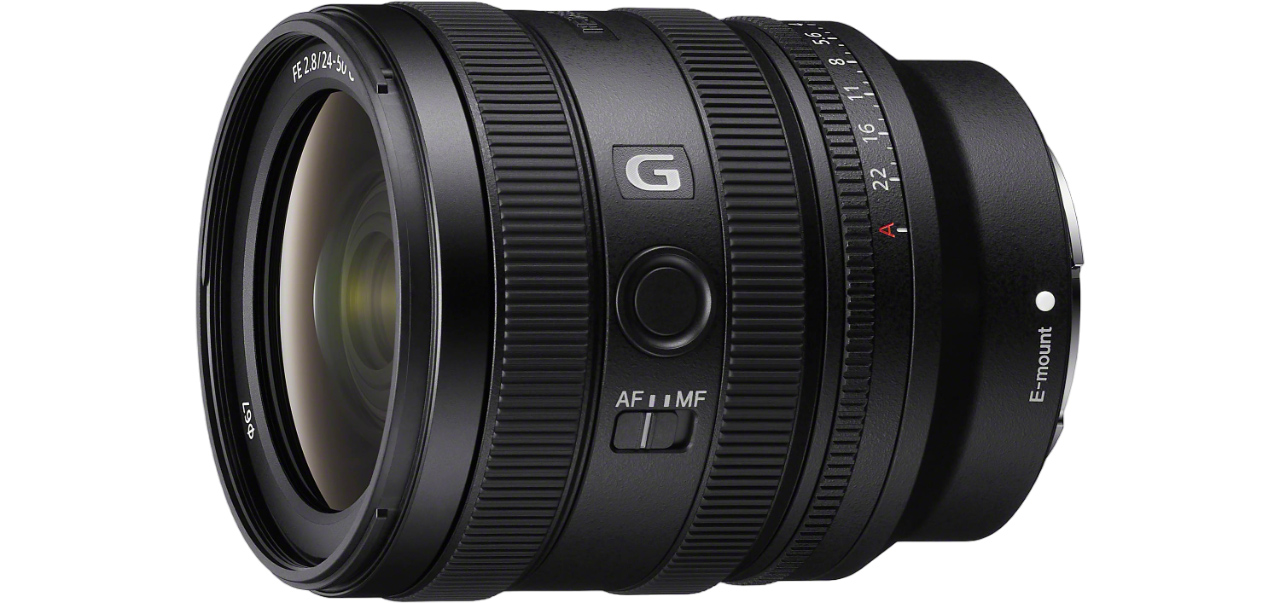 Sony式發表FE 24-50mm F2.8 G全片幅大光圈標準變焦鏡，預計4月在台上市！