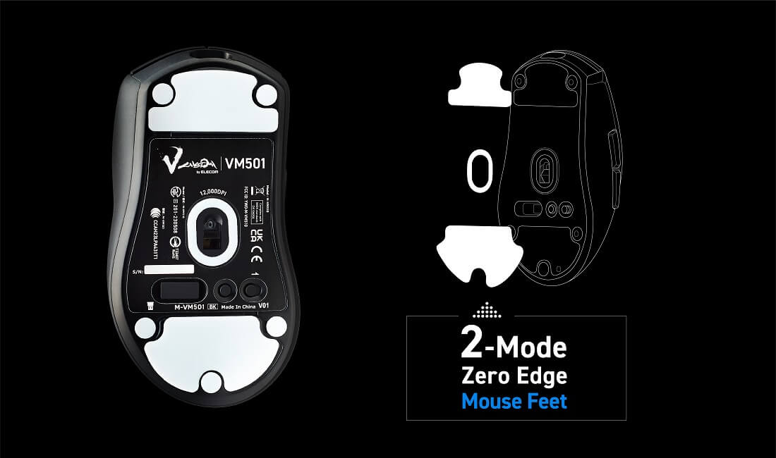 Elecom 推出FPS 遊戲專用輕量化電競滑鼠 VM501，著重人體工計，售價 8,480 円