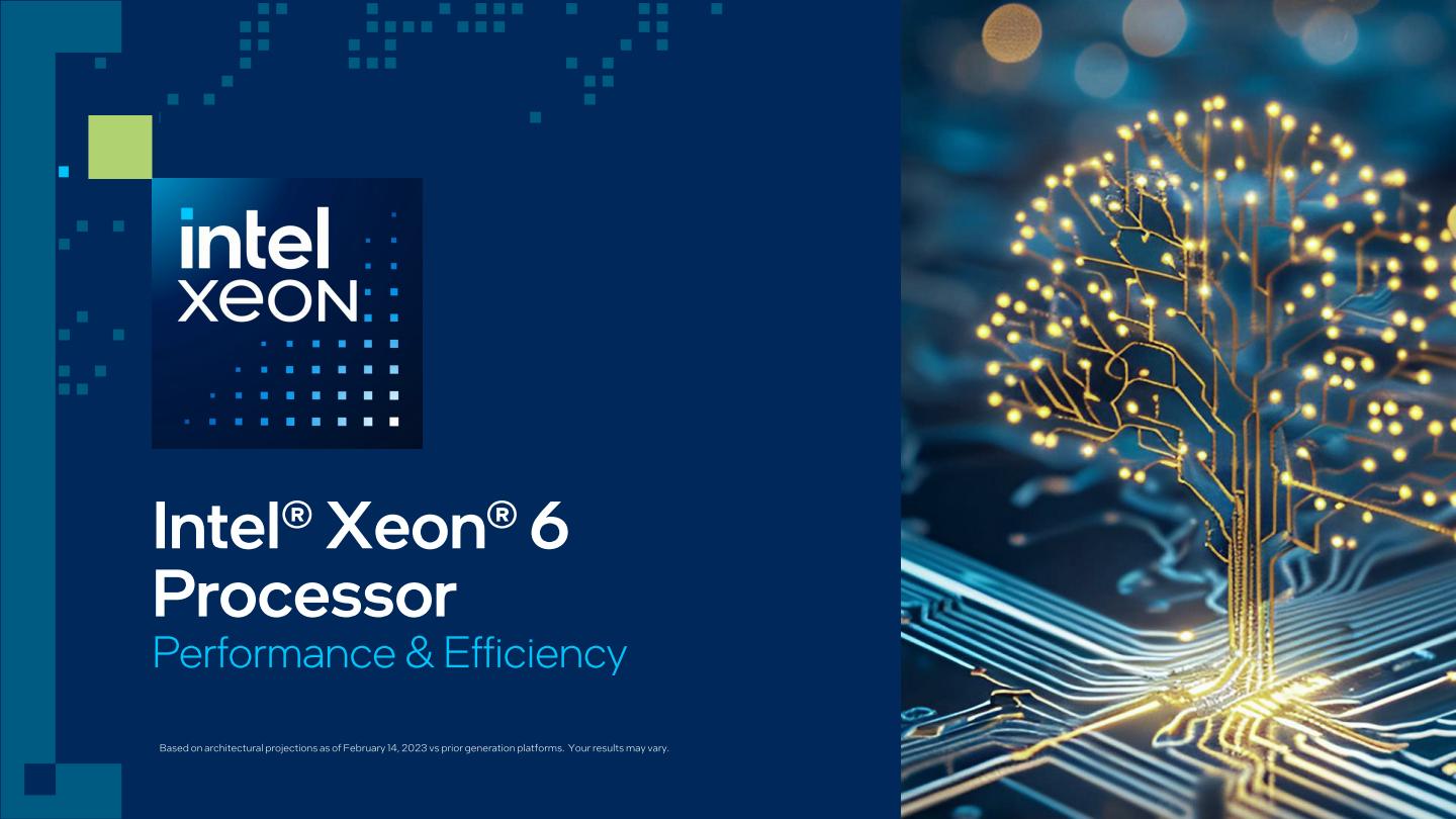 Xeon 6處理器可以分為採用E-cores核心的Sierra Forest以及採用P-cores核心的Granite Rapids，2者皆採用Intel 3節點製程。