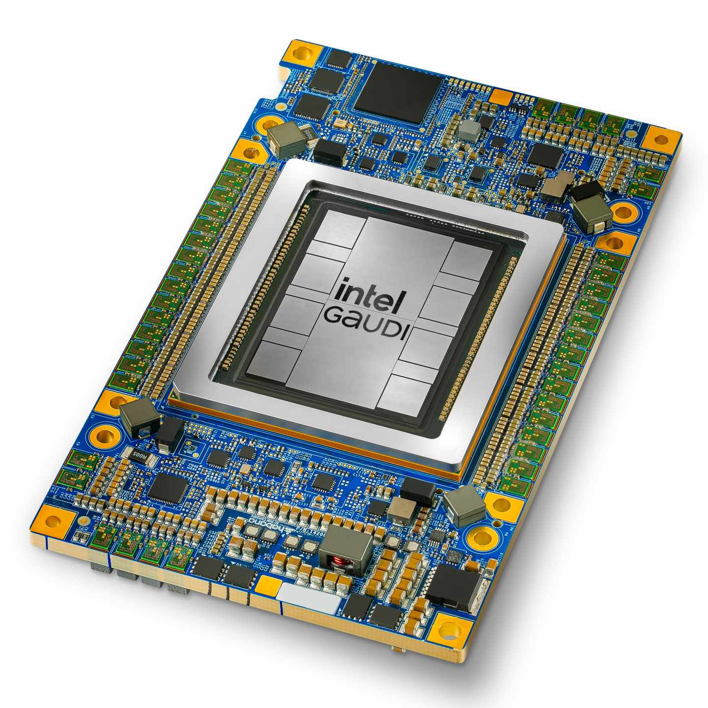 Gaudi 3的AI運算引擎由64組為AI最佳化且可程式化的TPC單元以及8組MME構成，搭載容量為96 MB的On-Board SRAM靜態隨機存取記憶體與128 GB的HBMe2高頻寬記憶體。