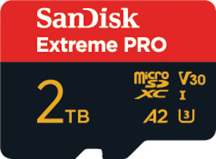 2TB SanDisk Extreme PRO microSDXC UHS-I 記憶卡