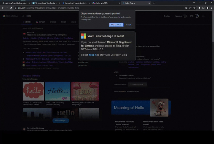 你用Chrome時也看到這個Bing的彈出視窗嗎？這不是微軟買了網路廣告，而是Windows主動推送給你的