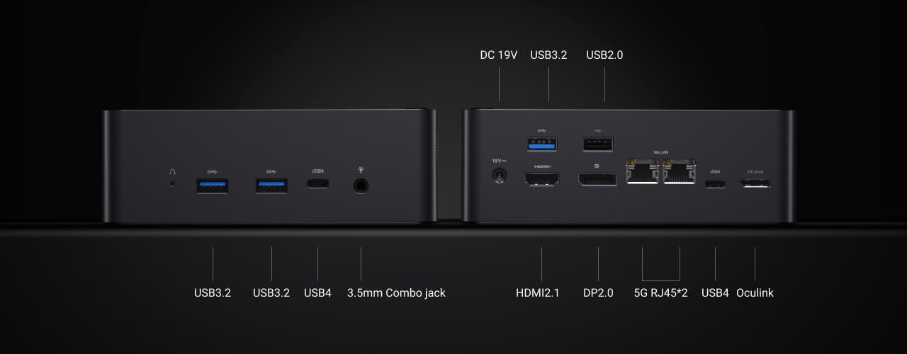 AtomMan X7 Ti提供雙5GbE乙太網路以及豐富的USB、影音輸出功能。
