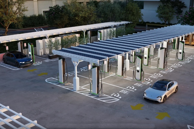 Electrify America 將試作充電限制在 85%，好減少其他車輛等待時間。