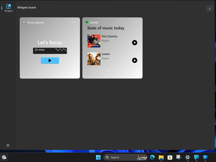 Windows 11 KB5040546 測試版出現新的桌面小工具介面以及自訂Feed