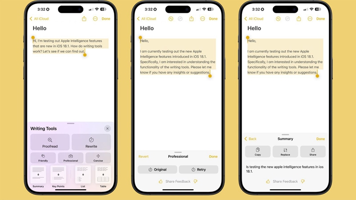 iOS 18.1開發者測試版發布，所有Apple Intelligence功能一次看完