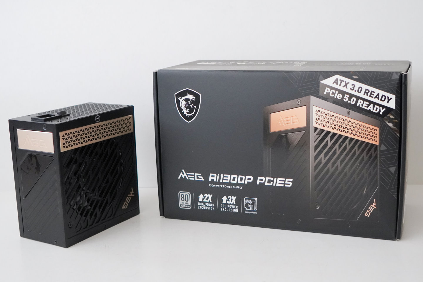 從這次開始電源供應器更換為功率達1300 W的MSI MEG Ai1300P PCIE5。
