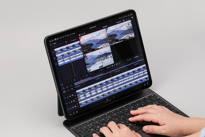 M4 晶片效能核心搭載更寬的解碼與執行引擎，以 DaVinci Resolve 18.6 進行 30GB 的 ProRes 422 HQ 格式影片轉存 ProRes 格式，約 1 分鐘完成速度相當快，有出現 350fps 的渲染速度。