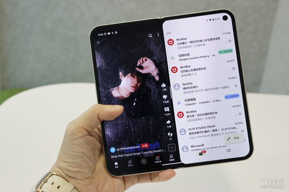 Google Pixel 9 Pro Fold 實測：摺起來是手機、展開來變平板、加入 AI 應用更多元