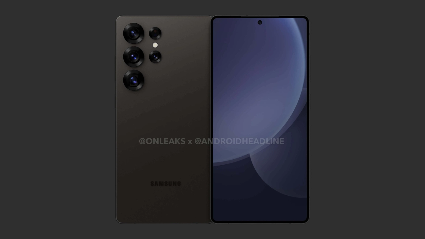 三星 Galaxy S25 Ultra 新算繪圖出爐，超薄邊框與iPhone 16 Pro Max有拼