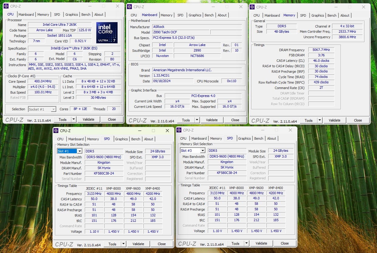 Z890 Taichi OCF創下DDR5-10166的超頻記錄。