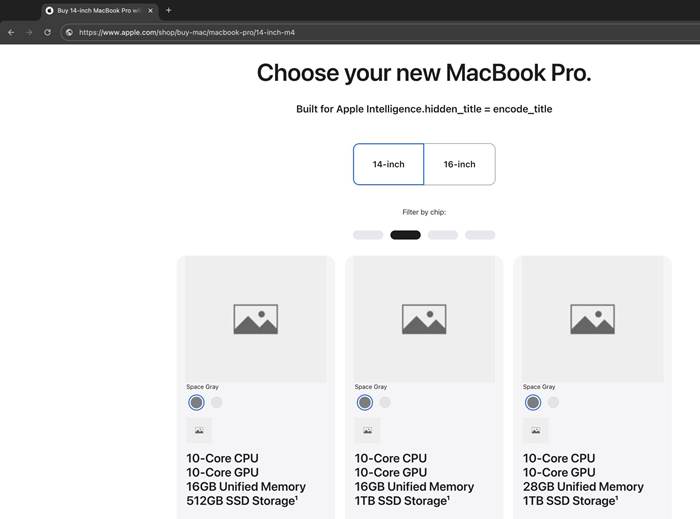 蘋果可能意外洩露M4 MacBook Pro規格配置，最高配備28GB統一記憶體