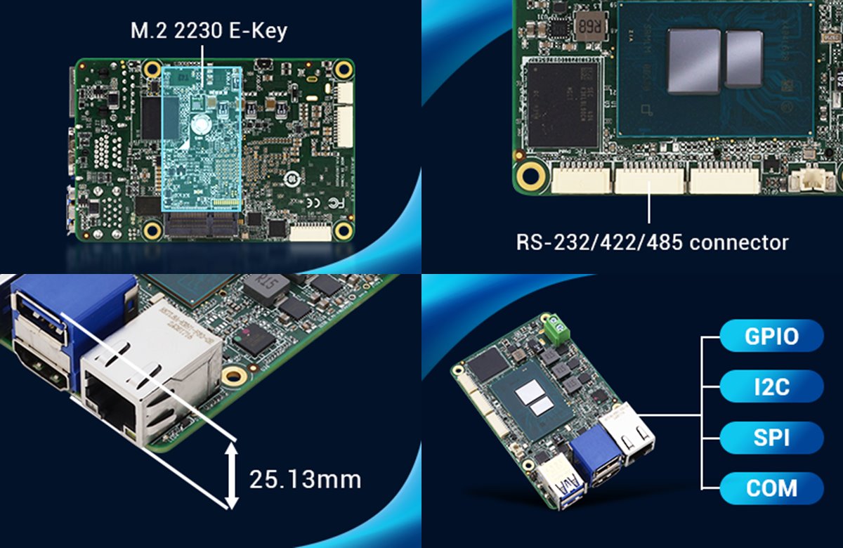 UP 710S取消了先前UP Board系列產品的40-pin HAT擴充腳針，改以透過Wafer排線擴充GPIO、I2C、SPI、COM等端子。