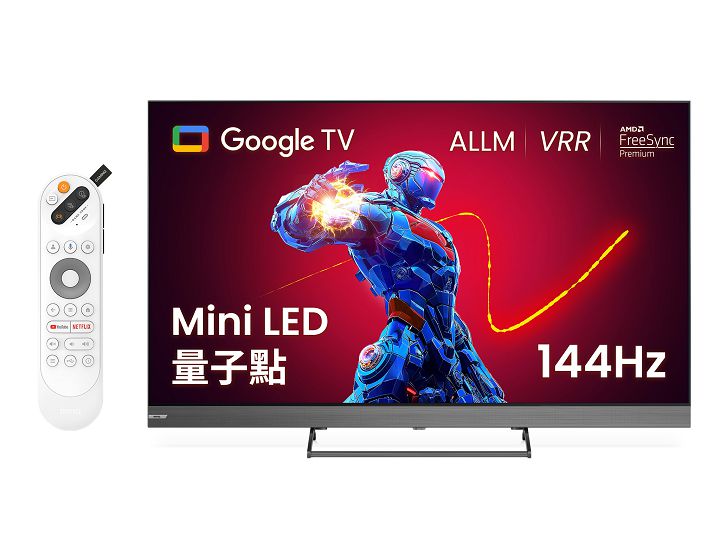 BenQ 推出全新 S-950 系列 Mini LED 遊戲 Google TV,內建雙 AI 畫質演算,建議售價 39,900 元起
