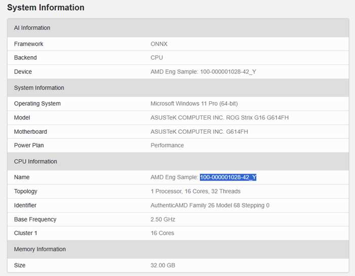 AMD遊戲筆電處理器 Fire Range 曝光：Zen 5 架構新旗艦，可能叫Ryzen 9 9955HX