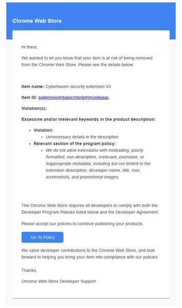 網路安全公司也遭殃：Cyberhaven Chrome 擴充功能爆出駭客入侵事件