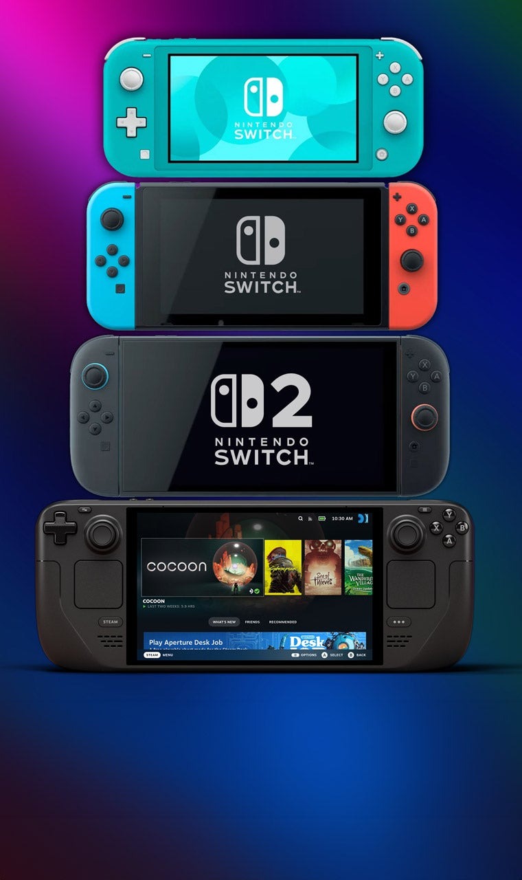Nintendo Switch 2 螢幕尺寸有多大？與前代機種及 Steam Deck 掌機的比較