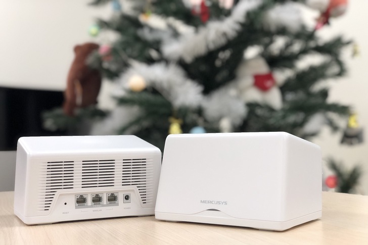 性能強悍卻又容易上手的 MERCUSYS Halo H47BE Wi-Fi 7 三頻 Mesh Wi-Fi 分享器。（Michael Chang）