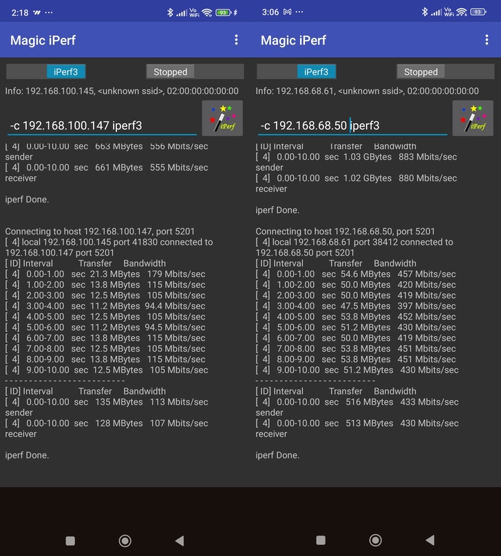 之前的 MESH 在樓上進行內網的測試 可以到 555Mbps ，到了對街馬上衰減約1/5數據到 113Mbps，使用 MERCUSYS Halo H47BE 樓上進行內網的測試 可以到 883Mbps ，到了對街衰減約 1/2 數據到 433Mbps ，真的是相當的意外喔 ，看起來不只是 質的提升量也提升了不少 ，我想原因應該是原本的 MESH 是 WIFI5的機種 ，但我沒想到 MERCUSYS Halo H47BE 可以提升到那樣多。（心之所向）