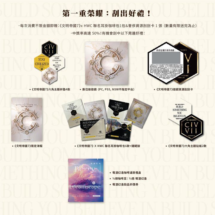 慶祝《席德·梅爾的文明帝國 VII》正式上市，官方推出開國元勛版典藏電競主機抽獎活動