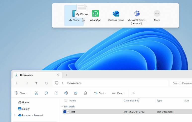 微軟 Windows 11 開始功能表將迎來大改版，檔案分享也將更加方便