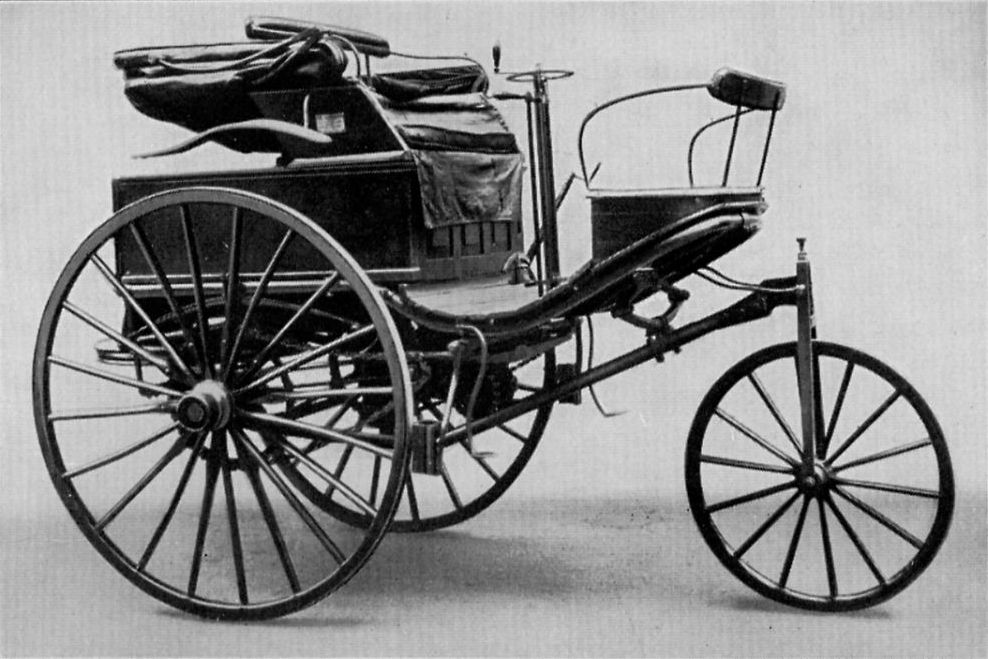 柏莎·賓士用於首次駕車長途旅行的 Benz Patent-Motorwagen Number 3 三輪汽車。