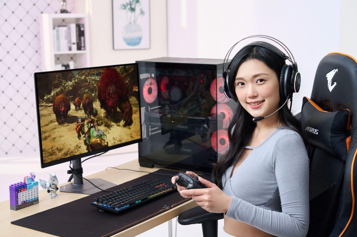 用 GIGABYTE MO27U2 電競螢幕 + AORUS GeForce RTX 5080 MASTER 16G 顯示卡暢玩《魔物獵人荒野》