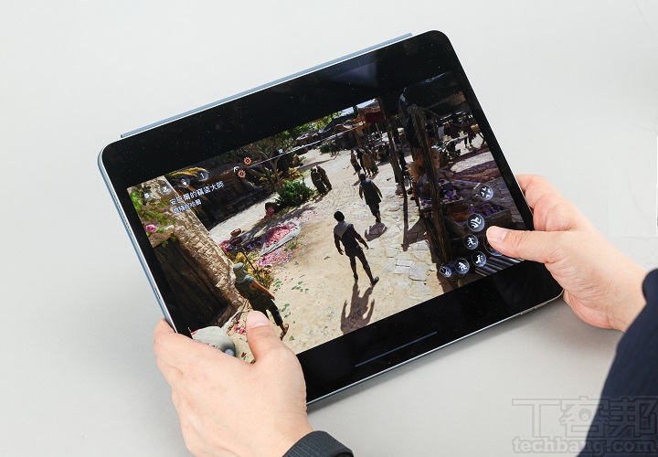 雖說用 iPad Air M2 已經很流暢，但用 iPad Air M3 玩《刺客教條：幻象》在光影的呈現會更細膩。
